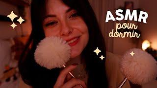 ASMR  De la douceur pour tendormir + feu qui crépite