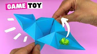 EASY origami basketball hoop paper toy DIY