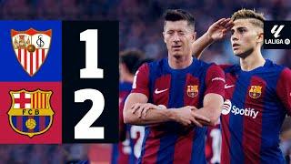 SEVILLA 1 vs 2 FC BARCELONA  LALIGA 202324 MD38