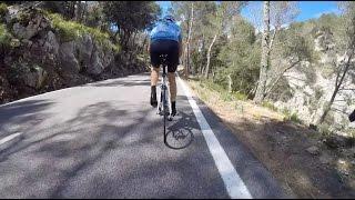 Col de Sa Batala Climb from Caimari Mallorca Front View