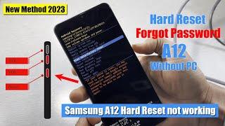 Samsung A12 Hard Reset Pin Lock Remove Without Pc  Method 2024