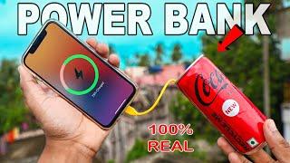 How To Make Power Bank At Home  Homemade Power Bank With Coca-Cola Can