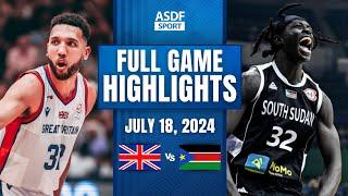 GREAT BRITAIN vs SOUTH SUDAN Full Game Highlights Friendly International Games 2024