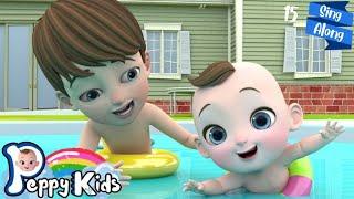  Baby Swimming Song  Safe On The Pool  Peppy Kids Song & Nursery Rhymes