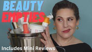 Beauty Empties with Mini Reviews - Skincare Makeup Hair and Body Care. Theres a Lot