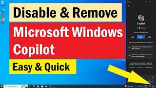 How to disable Microsoft copilot button in windows  How to Remove new Copilot AI on Windows 10