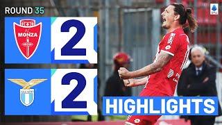 MONZA-LAZIO 2-2  HIGHLIGHTS  Djuric bags last-gasp equaliser  Serie A 202324