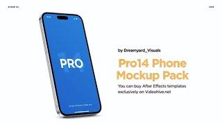 Phone 14 Pro Mockup Pack  After Effects Template  @aetemplates