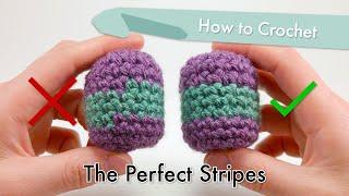 How to Crochet The Perfect Stripes  Amigurumi Tutorial