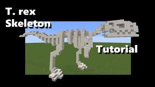 T. rex Skeleton in Minecraft Tutorial