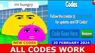 *ALL CODES WORK* Eat Blobs Simulator ROBLOX  NEW CODES  FEBRUARY 20 2024