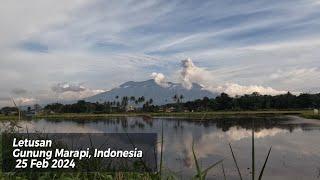 Mt. Marapi Eruption Bukittinggi Sumatra Barat 25 Feb 2024