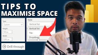 SPACE-SAVING TIPS to MAXIMISE your CANVAS in Power BI  Beginners Guide to Power BI