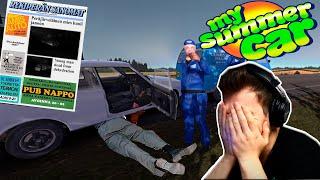 Боль и страдания My Summer Car выживаем погибаем подвез Алкаша прохождение.