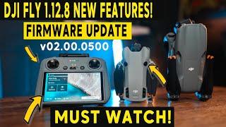 NEW FIRMWARE UPDATE DJI FLY 1.12.8 - DJI Mini 4 Pro  Air 3