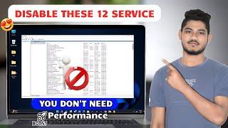 Disable THESE 12 Windows SERVICES Right Now 2024  Speedup Windows Performance