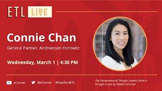 ETL Speaker Series Connie Chan Andreessen Horowitz