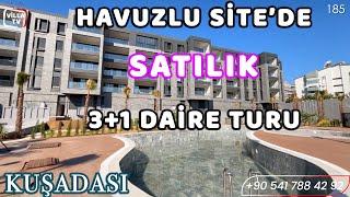 Akıllı Sistem Yerden Isıtma Doğalgazlı Havuzlu Sitede Satılık Daire Turu Kuşadası