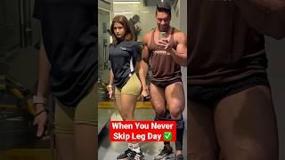 When You Never Skip Leg Day  #fitness #couple #gym