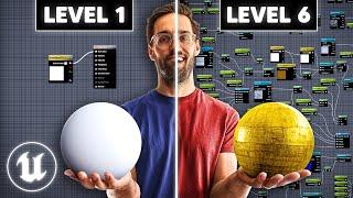 Unreal Engine Materials in 6 Levels of Complexity