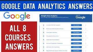 Google Data Analytics Answers  All 8 Courses Answers  Google Data Analytics Specialization Answers