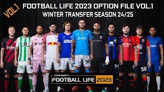 FOOTBALL LIFE 2023 OPTION FILE VOL.1 WINTER TRANSFER SEASON 2425