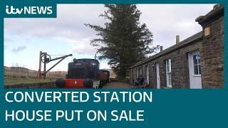 Converted station house cottage with its own train put up for sale  ITV News
