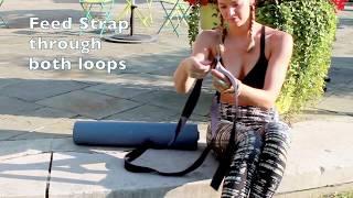 Yoga Accessories  Use your Strap to Carry your Yoga Mat