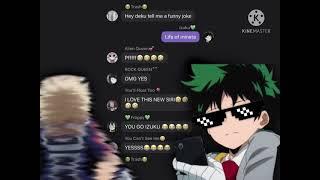 Deku is the new Siri Mha text Class 1A group chat