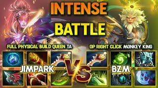 INTENSE PROS BATTLE  FULL PHYSICAL BUILD JIMPARK TEMPLAR ASSASSIN VS OP RIGHT CLICK BZM MONKEY KING