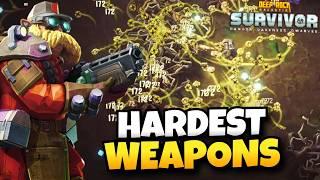 Hardest Weapon Masteries on Hazard 5 Shredder + HE Grenade  Deep Rock Galactic Survivor