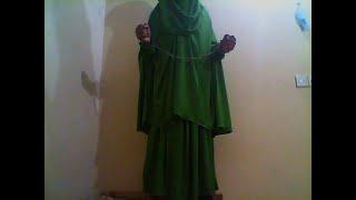 Anika - Crossdresser Muslima  Beautiful Green Khimar  Shackle Bondage 