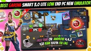 New Garena Smart 3.0 Best Emulator For Free Fire OB42 Low End PC - 1GB Ram Without Graphics Card