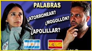 PALABRAS ARGENTINAS vs ESPAÑOLAS CON MI NOVIA ARGENTINA