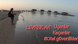 SU ÜSTÜ SAHTE İLE LEVREK AVI Light Rock Fishing OTEL GÜVENLİKLERİ SIKINTI