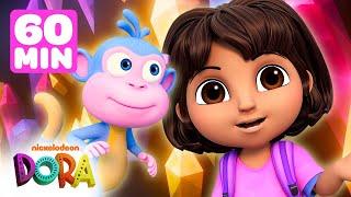 Dora and Boots Explore a Crystal Cave & More Brand New Full Episodes  1 Hour  Dora & Friends