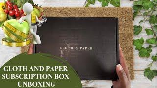 August 2023 Stationery and Penspiration Subscription Box Unboxing  Cloth and Paper  Healthy Habits