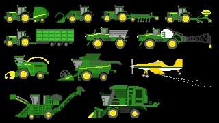 Farm Vehicles - The Kids Picture Show Fun & Educational Learning Video