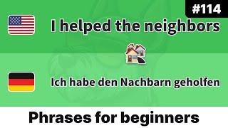  Daily German for Beginners Pick Up One Phrase Each Day - I helped #114