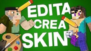 HOW TO MAKE SKINS FOR MINECRAFT ALL VERSIONS  EASY FAST AND ONLINE