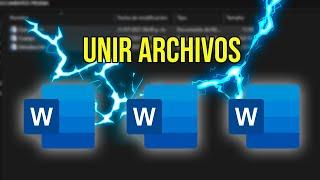 COMO UNIR DOCUMENTOS EN WORD   JUNTAR DOCUMENTOS