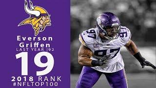 #19 Everson Griffen DE Vikings  Top 100 Players of 2018  NFL