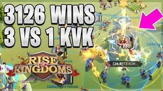 3126 Smashes Opponents in a 3 vs 1 KvK Season 1 Early Game  Rise of Kingdoms