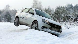 How traction control works on the new Russian car Lada Vesta