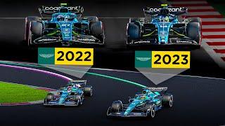 How fast is Aston Martin in 2023 compared to 2022?  3D lap time analysis