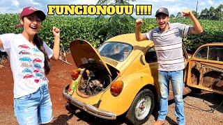 O MOTOR DO FUSCA CAQUI FUNCIONOU  * NÃO ACREDITO QUE ERA ISSO*