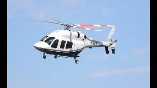 4K  Private Bell 429  T7-LLS  Take off  Cannes Mandelieu
