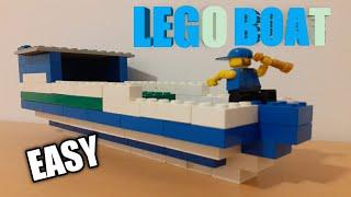 How to build LEGO BOAT using classic bricks- easy