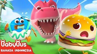 Tolong Dino Besar Datang  Animasi Makanan Anak  Kartun Anak-anak  BabyBus Bahasa Indonesia