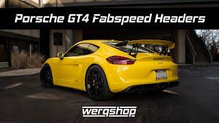 The BEST Porsche GT4 Exhaust System  Fabspeed Headers w Straight Pipe